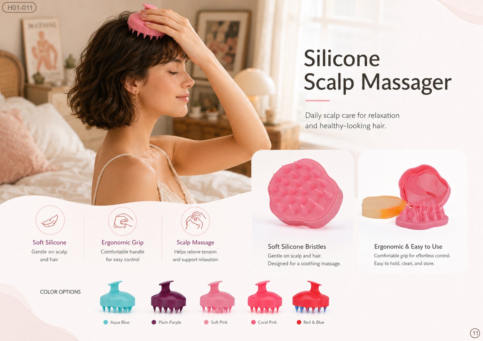 Silicone Scalp Massager